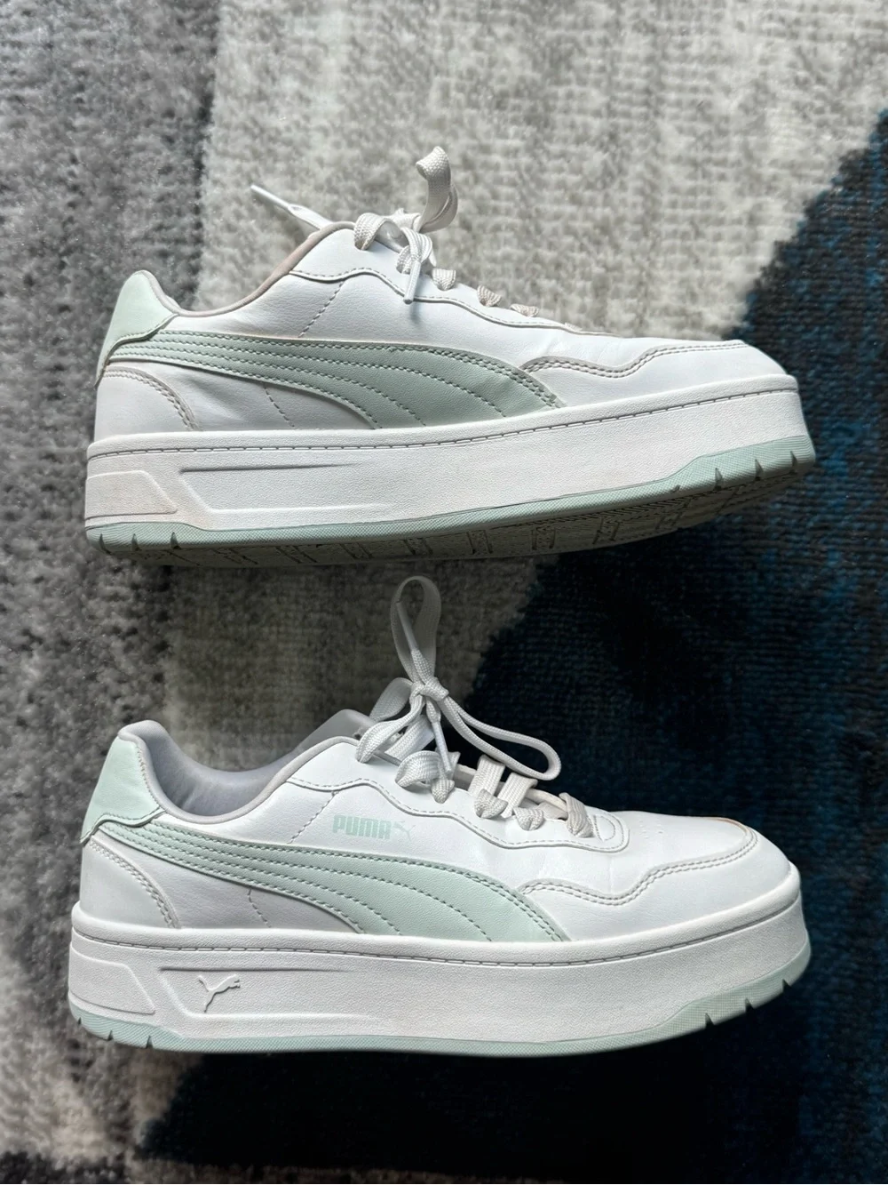 Women's Puma Court Lally Skye Puma White-Peaceful Blue